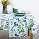 Dimeco Tablecloth Cotton Grace Petrol 140x220cm