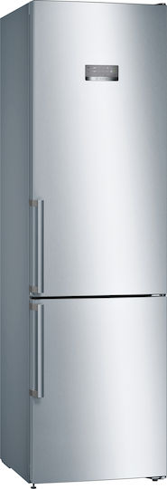Bosch Fridge-Freezer 368lt Total NoFrost H203xW60xD66cm Metal Look KGN397LEQ