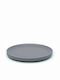 Bobo & boo Teller Untiefe Hölzernes Gray mit Durchmesser 25cm 4Stück