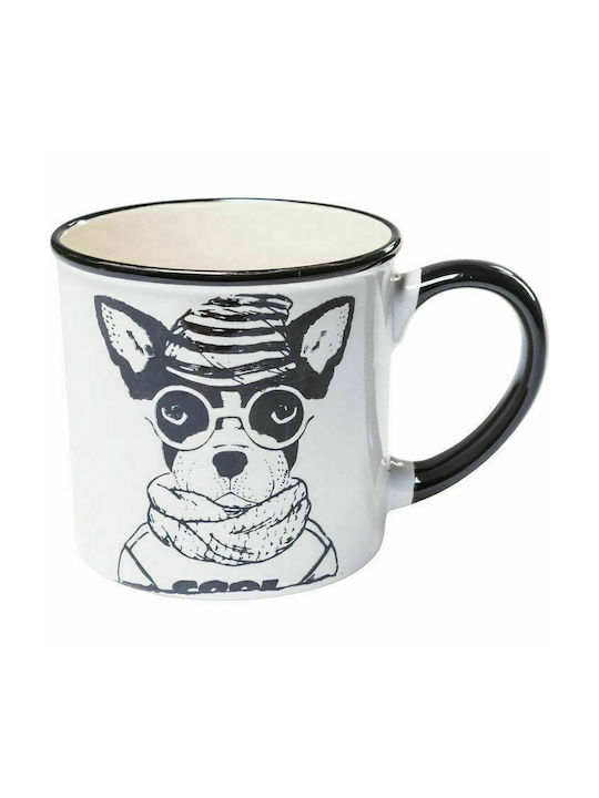 Homii Cool Dogs Ceramic Cup White