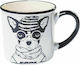 Homii Cool Dogs Ceramic Cup White