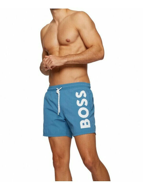 Boss Octopus Men's Swimwear Shorts Light Blue