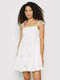 Seafolly Mini Καλοκαιρινό All Day Φόρεμα με Τιράντα Λευκό