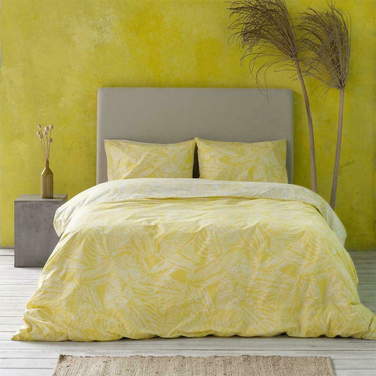 Nima Arbust Κουβερλί Υπέρδιπλο Βαμβακερό Yellow 220x245cm