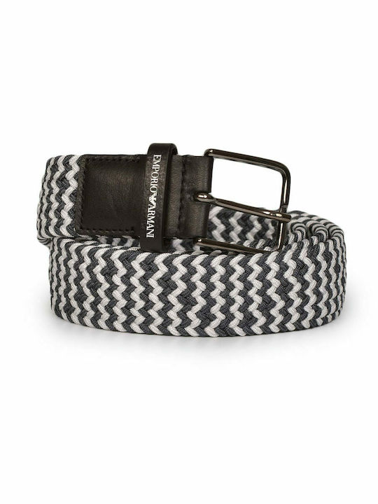 Elastic Men's Belt Knitted Multicolored