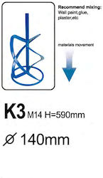 Maestro MP1340 Paint Mixing Paddle M14 140x590mm 330292
