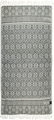 Greenwich Polo Club Beach Towel with Fringes Gray 180x80cm