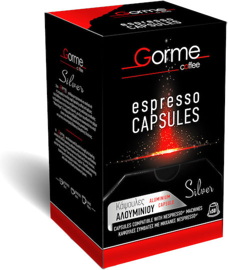 Gorme Coffee Capsule Espresso 70% Arabica 30% Robusta Compatibile cu Mașina Nespresso 50capace