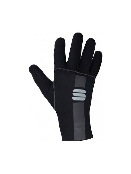 Sportful Μακριά Unisex Γάντια Ποδηλασίας Μαύρα