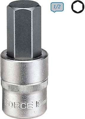 Force Bit-Stecknuss mit Inbusschlüssel-Bit und Antriebsvierkant 1/2'' Größe H6x55mm 1Stück