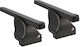 Cam Metallic Car Roof Bars 130cm for Citroen Evasion 5D Set with Roof Rack Legs Black