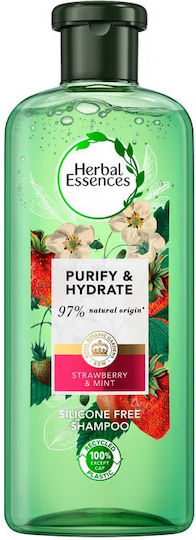 Herbal Essences Шампоан с Бяла Ягода и Сладка Мента за Хидратация за Всички Типове Коса 400 мл