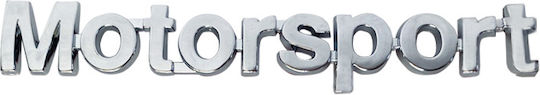 Carner Car Stickers ''Motorsport'' 14.8 x 2cm in Silver Color 1pcs