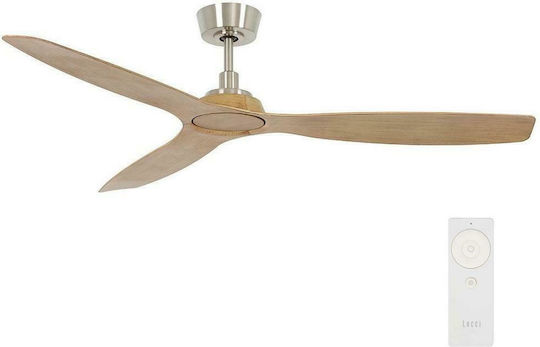 Lucci Air Moto Ανεμιστήρας Οροφής 132cm Brushed Chrome