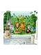 Polihome Peel & Stick Kids Wallpaper Jungle Animals L343xH245cm