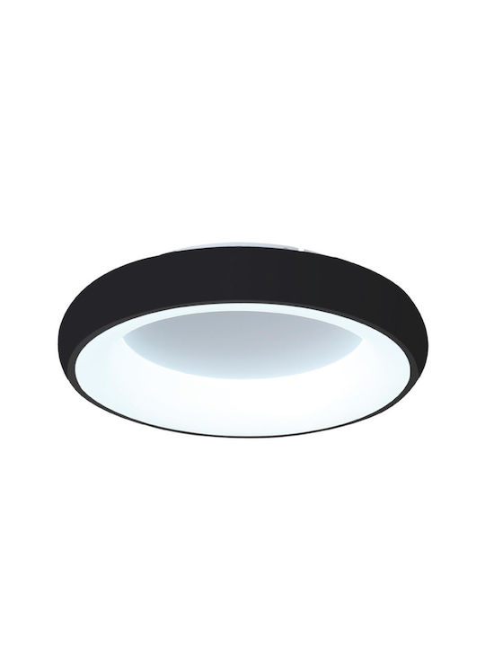 Inlight Ceiling Mount Light 60cm Black with Integrated LED and Remote Control