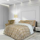 Greenwich Polo Club Set Bettbezug Baumwolle Über-Doppelbett mit 2 Kissenbezügen 220x240 2121 Λευκό / Χρυσό