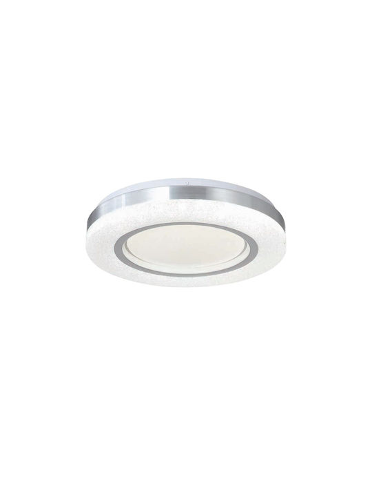 Inlight Modern Mount Metal Ceiling Light Built-in LED 50cm Silver