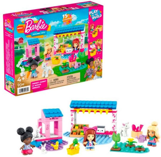 Mega Bloks Τουβλάκια Barbie για 4+ Ετών 90τμχ
