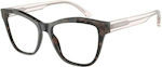 Emporio Armani Plastic Eyeglass Frame Butterfly Brown Tortoise EA3193 5410