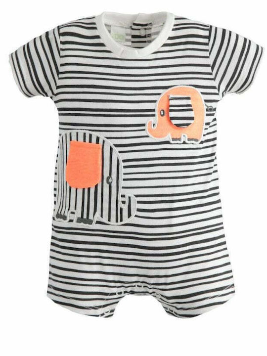 iDO Baby Bodysuit Short-Sleeved White