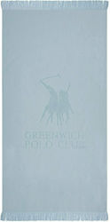 Greenwich Polo Club Πετσέτα Θαλάσσης Βαμβακερή Γαλάζια