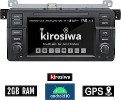 Kirosiwa Car Audio System for BMW E46 / Series 3 / Series 3 (E46) E46 1998-2005 (Bluetooth/USB/WiFi/GPS) with Touch Screen 7"