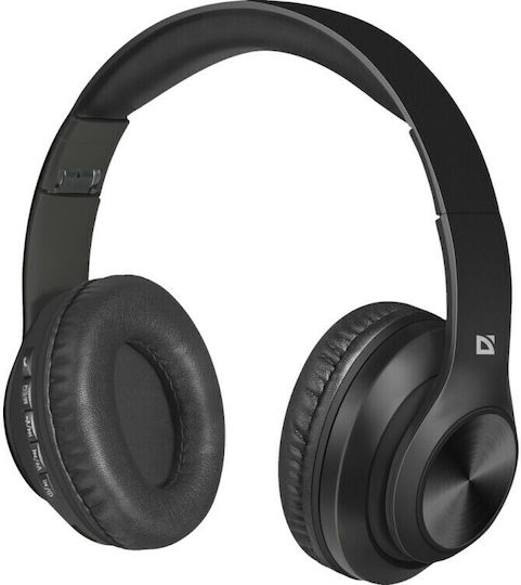 Defender FREEMOTION B552 Ασύρματα Bluetooth Over Ear Ακουστικά με Ραδιόφωνο με 4 ώρες Λειτουργίας Μαύρα