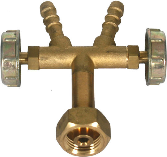 Gas Grill Y-Type Connector with 2 Vanakia