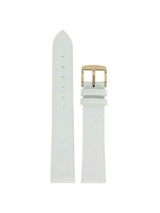 Tzevelion Leather Strap White 16mm