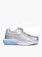 Memory Spectrolite Παιδικά Sneakers Ανατομικά με Σκρατς Ασημί