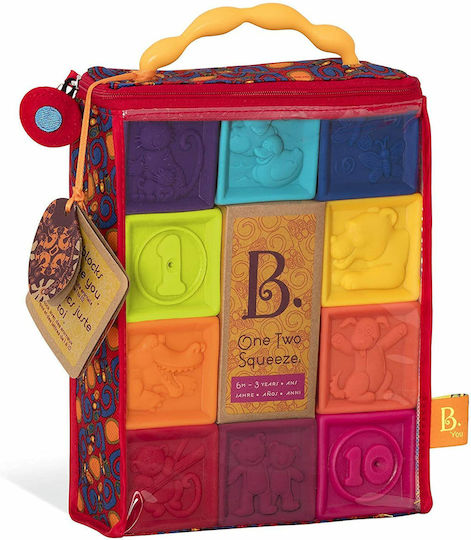B.Toys Stacking Toy B One Two Squeeze for 6++ Months