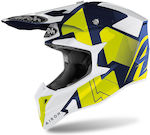 Airoh MX Wraap Raze Motocross Helmet 1330gr Blue Gloss KR9002