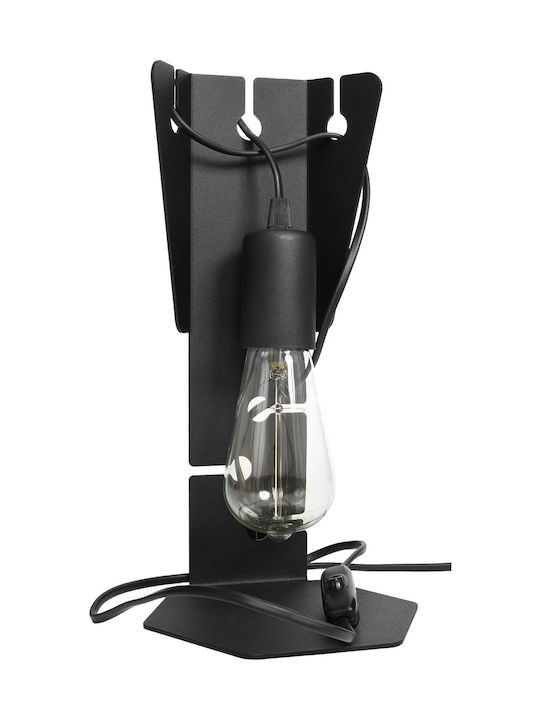 Sollux Arby Επιτραπέζιο Διακοσμητικό Φωτιστικό με Ντουί για Λαμπτήρα E27 σε Μαύρο Χρώμα