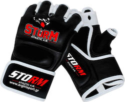 Storm Athletic 60001-2 60001-1 Γάντια ΜΜΑ από Συνθετικό Δέρμα Μαύρα
