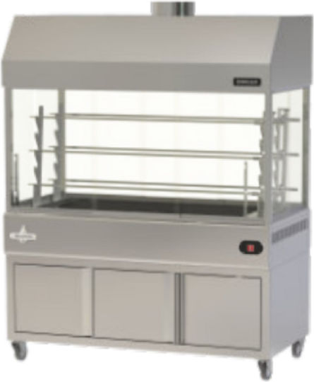 Biokan LGΗGD94 Spieß-Grill Kohle mit Abmessungen 110x160x200cm
