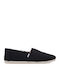 Recycled Cotton Alpargata Men's Espadrilles in Black Color