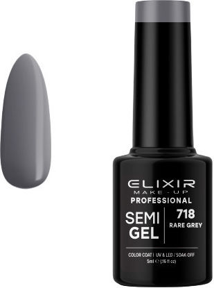 Elixir Semi Gel Halb-permanenter Nagellack Rare Grey 718 5ml 1Stück
