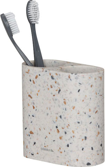 Sealskin Blend Θήκη για Οδοντόβουρτσες Επιτραπέζια Κεραμική Λευκή