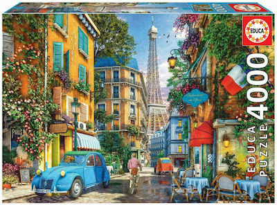 The Old Streets of Paris Puzzle 2D 4000 Bucăți