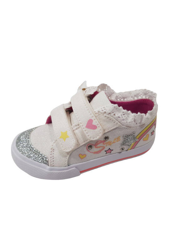Chicco Kids Sneakers with Scratch White