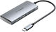 Ugreen USB 3.1 Hub 4 Porturi cu conexiune USB-C Argint