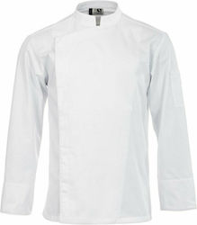 Clement Design Σακάκι Σεφ Unisex Λευκό με Μακρύ Μανίκι Liverpool