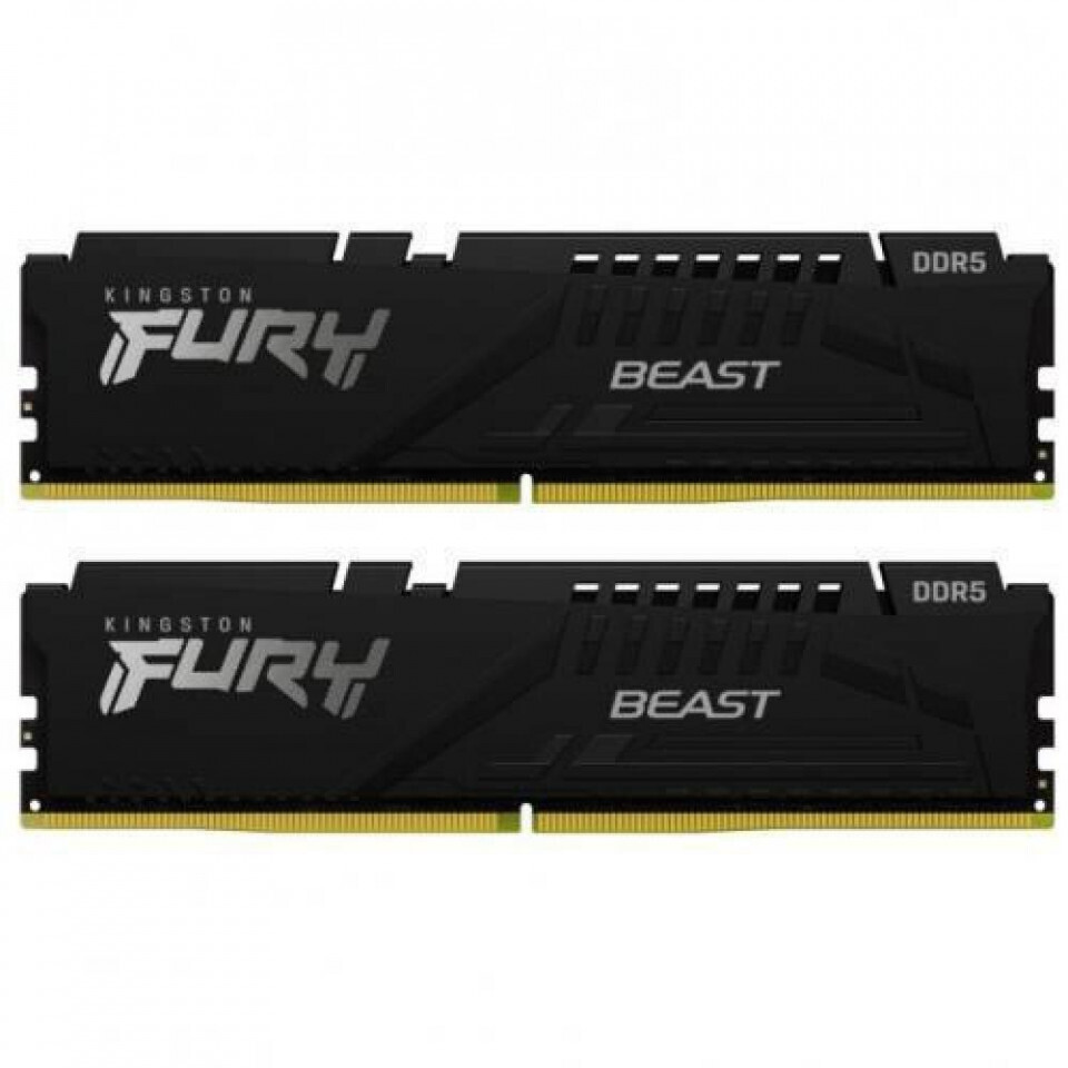 Kingston Fury Beast DDR5 16GB RAM με 2x8GB Modules και Ταχύτητα 5600 για Desktop