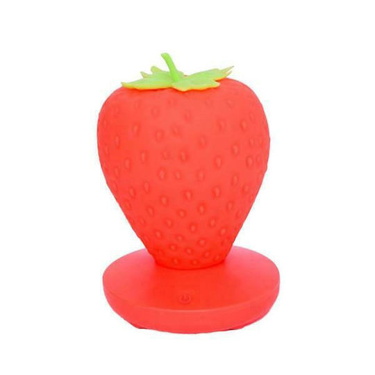 Kids Decorative Lamp Strawberry Red 13x13x9.5εκ.