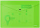 ErichKrause Folder with Button for Paper A4 Green Glossy Vivid