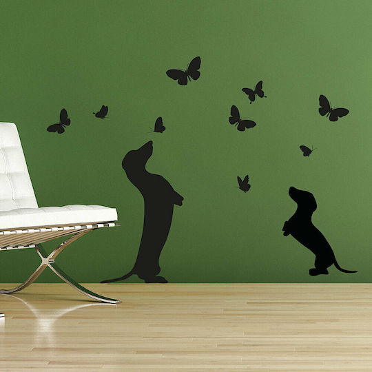 Dekorativer Aufkleber Wand Bassotto Vinyl 1Stück Ango