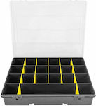 JBM Tool Compartment Organiser 19 Slot Adjustable Black 36x28x6.5cm