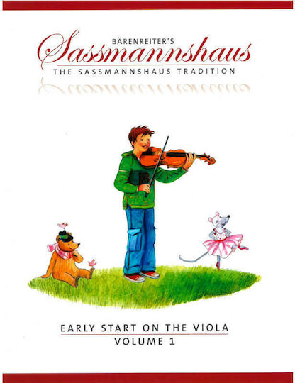 Barenreiter Sassmannshaus - Early Start on the Viola Vol.1 Children's Learning Method for Viola