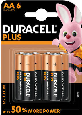 Duracell Plus Αλκαλικές Μπαταρίες AA 1.5V 6τμχ